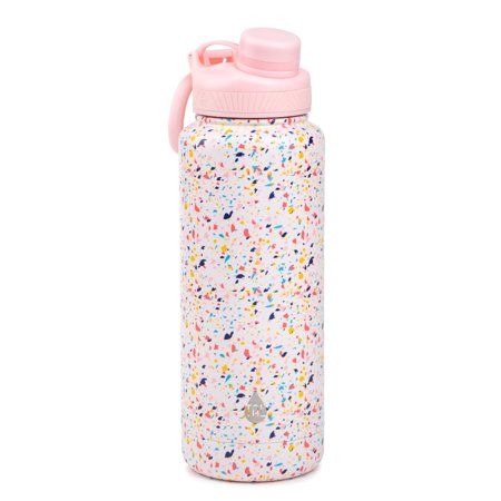 Tal 40 Ounce Double Wall Vacuum Insulated Stainless Steel Ranger Pro Water Bottle Confetti Print | Walmart (US)