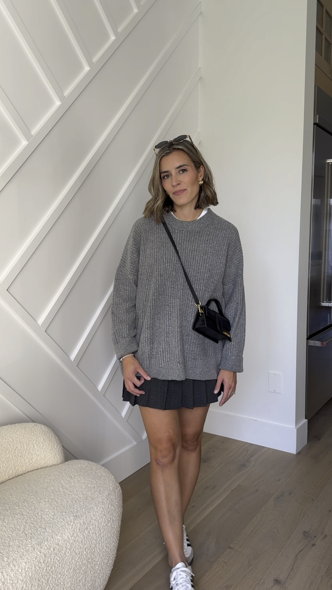 Sweater size medium 
Pleated skirt 

#LTKFindsUnder50 #LTKBump