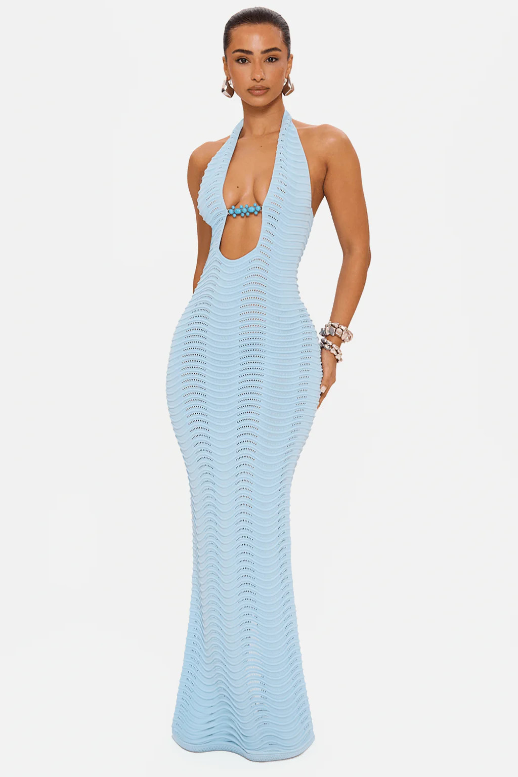 AZURA BLUE MAXI DRESS | Murci