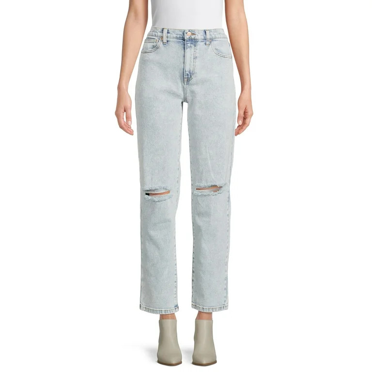 No Boundaries Juniors' High-Rise Dad Jeans | Walmart (US)