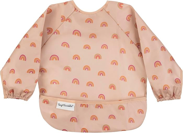 Tiny Twinkle Long Sleeve Bib for Babies & Toddlers | Waterproof Smock Bib for Eating | Machine Wa... | Amazon (US)