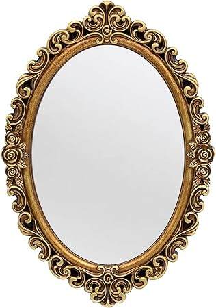 OIGUMR Oval Small Wall Mirror Mirror Vintage Hanging Mirrors for Bedroom Living-Room Dresser Deco... | Amazon (US)