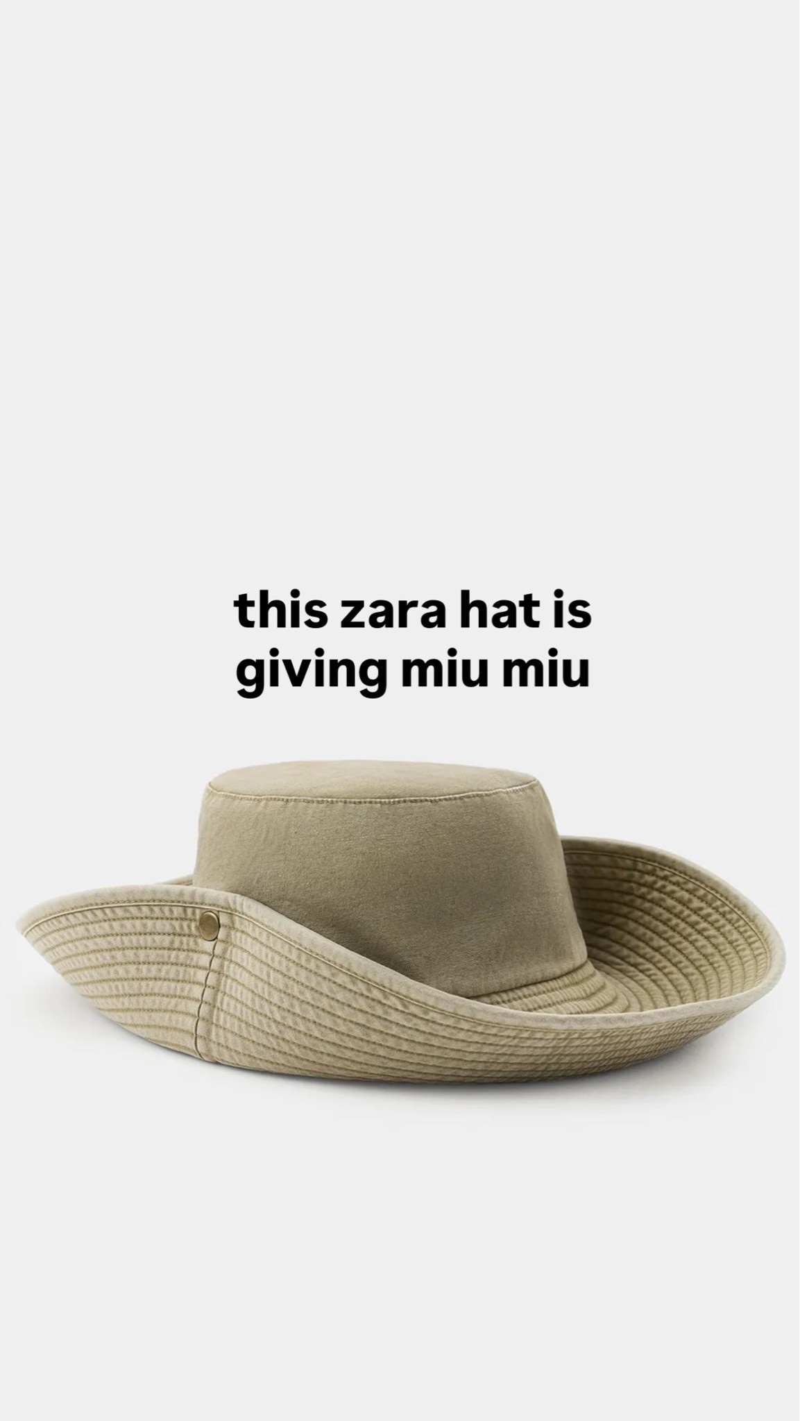 This zara hat screams Miu Miu

#LTKootd #LTKSwim #LTKTravel