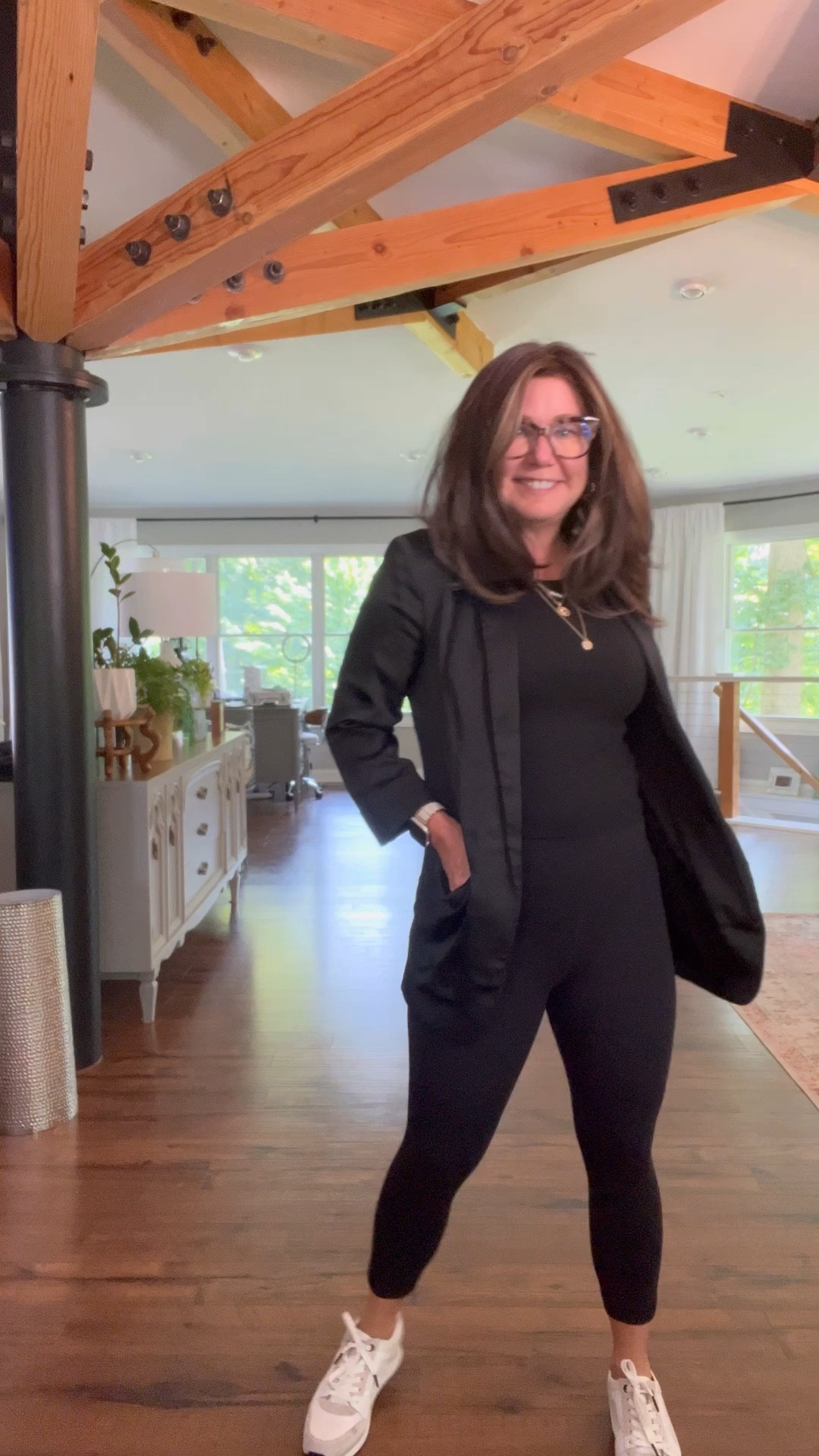 One great blazer gives endless outfit possibilities. Blazer/jacket/black blazer/casual/jeans/black jeans/nude shoes

#LTKOver40 #LTKSeasonal #LTKStyleTip