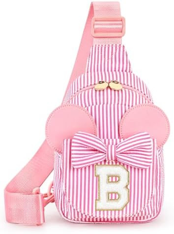mibasies Initial Sling Bag for Girls, 4 Year Old Girl Birthday Gifts, Letter B | Amazon (US)