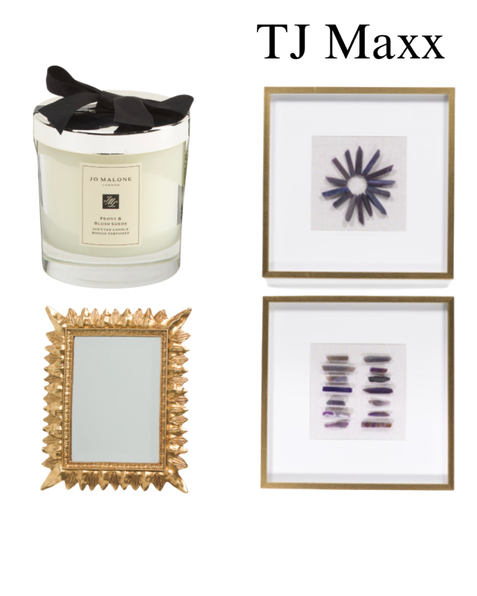 Jo Malone candle on sale at TJ Maxx! Wall art, gold mini mirror, home decor, French, modern, living room, bedroom, office, bathroom.

#LTKHome #LTKSaleAlert