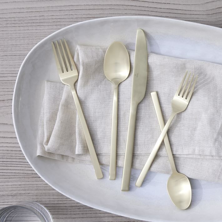 Briggs Flatware Sets - Champagne Satin | West Elm (US)