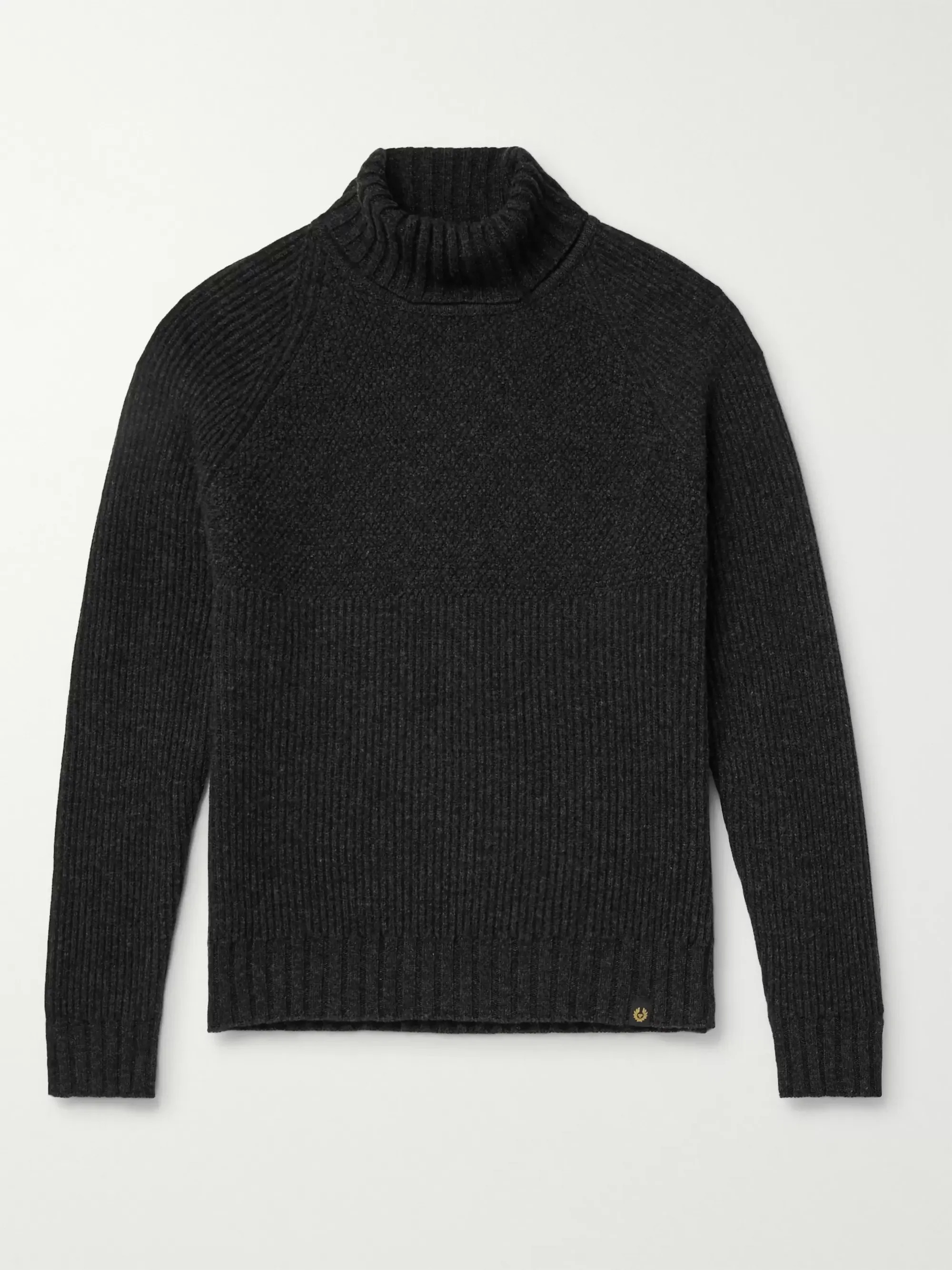 BelstaffMarine Virgin Wool Rollneck Sweater | Mr Porter (UK)