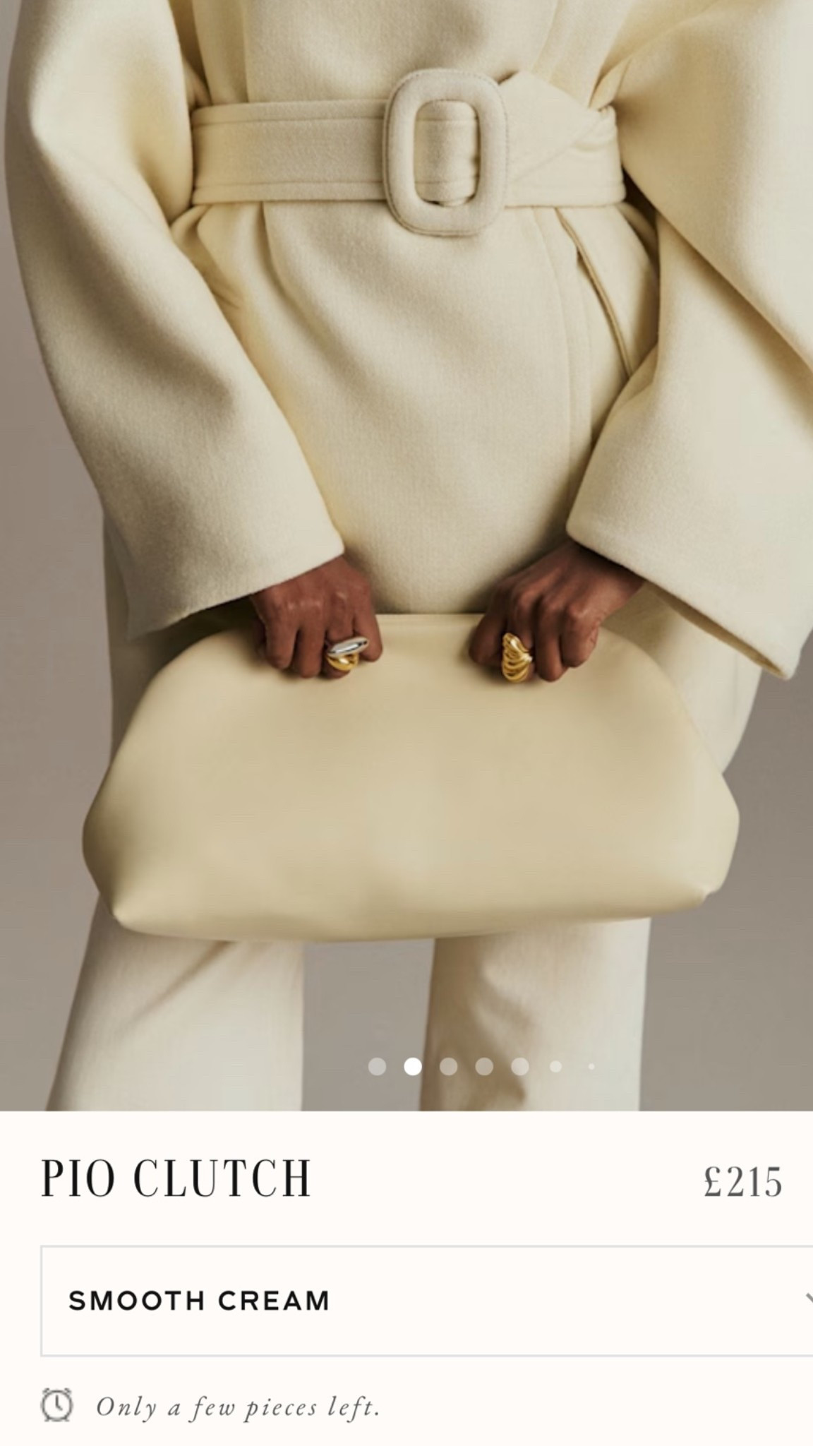 Won’t be around for long! Managed to grab a Sezane Pio oversized clutch bag in cream 🍦 🤍🍂

#LTKuk #LTKautumn #LTKbag