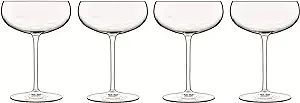 Luigi Bormioli Talismano 10.25, Set of 4 Coupe Champagne/Sherbet Stem, 4 Count (Pack of 1), Clear | Amazon (US)