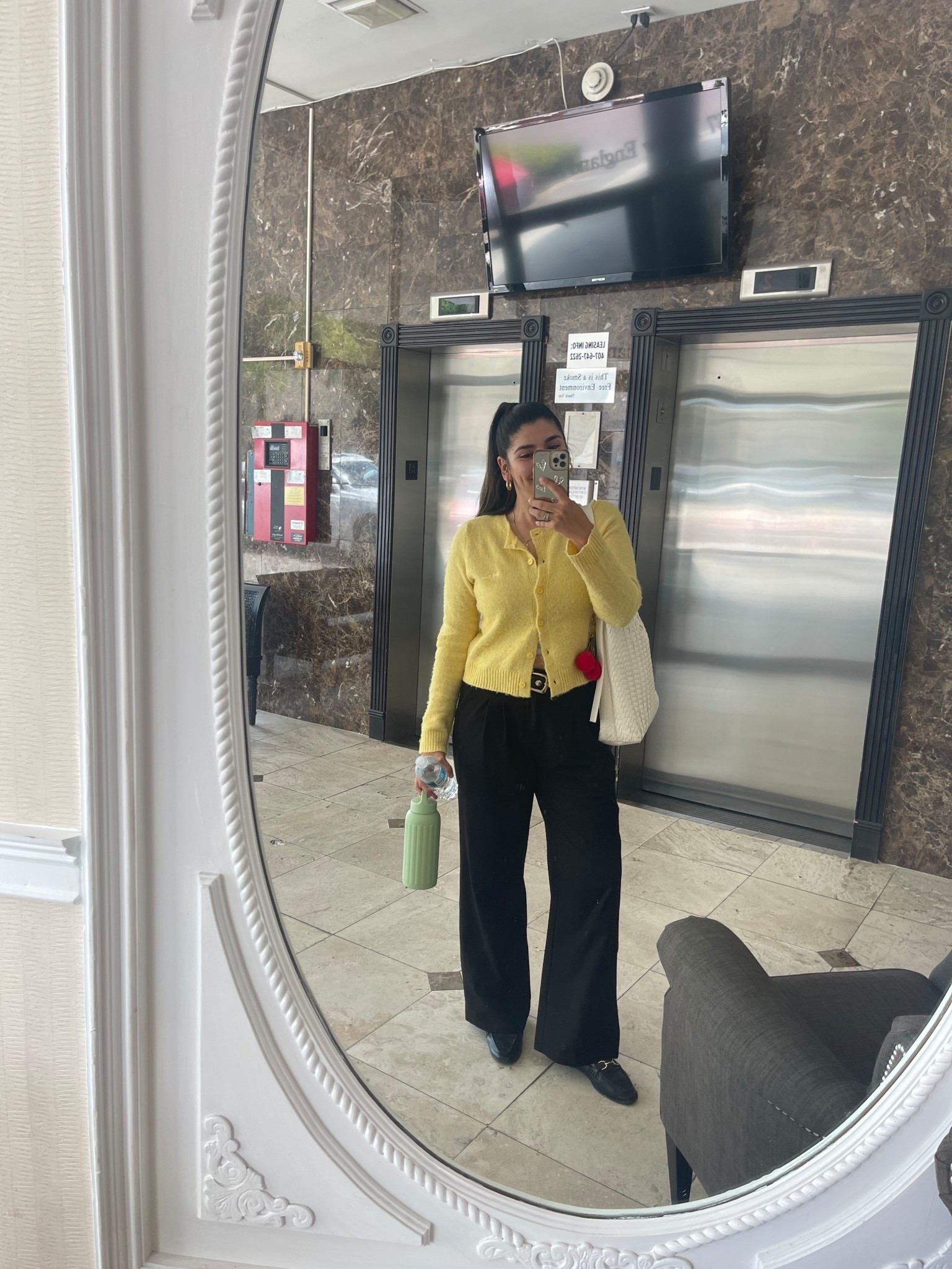 Yellow cardigan for the win on the way into the office🥇 complimented by everybody I passed

#LTKFindsUnder50 #LTKWorkwear #LTKStyleTip