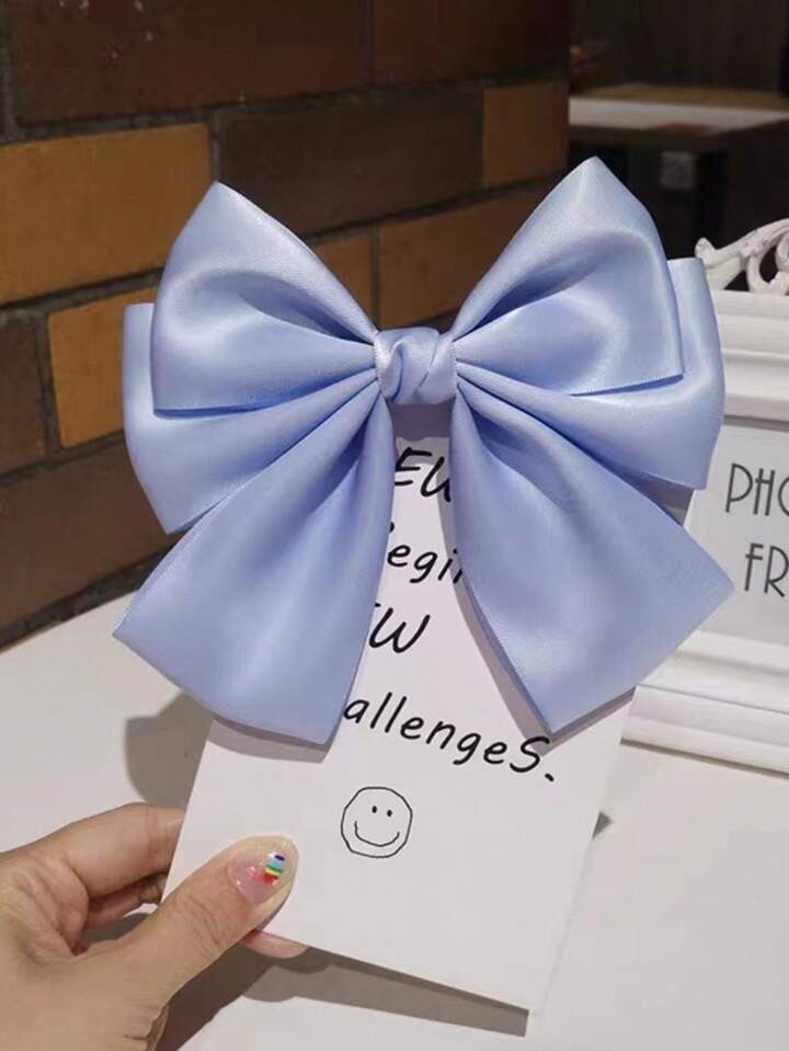 1 stuk Satijn Lint Strik Met Lente Haar Clips | SHEIN