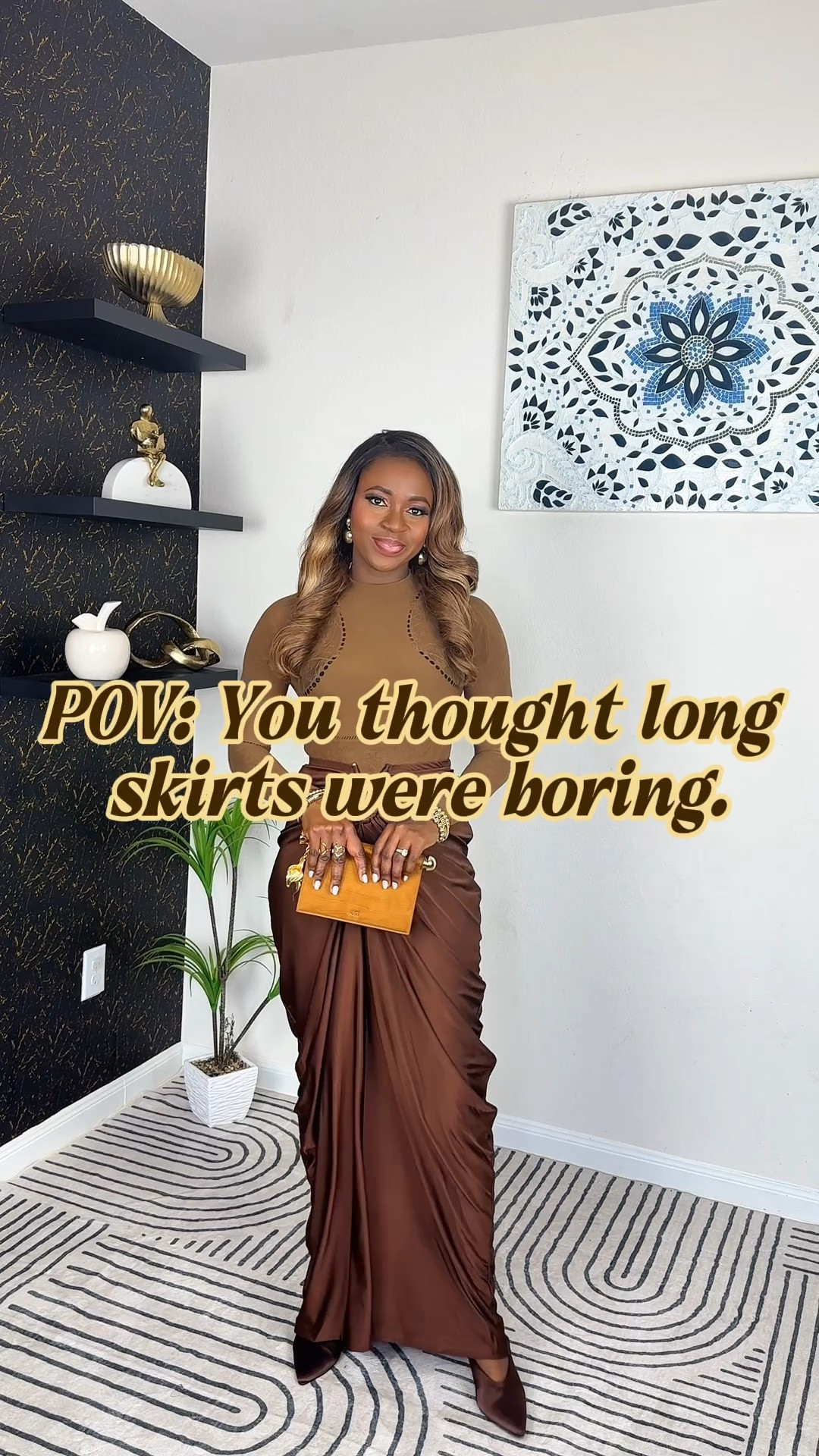 Who said long skirts were boring?

This chocolate brown satin maxi skirt outfit is the perfect example of elevated modest fashion. A fitted top, flowing skirt, and gold accessories create a look that feels luxurious, feminine, and effortlessly stylish.

If you’re building a wardrobe with timeless outfits, classy style, and elegant everyday fashion, a maxi skirt outfit like this will always work.


#maxiskirtoutfit #modestfashion #classystyle #elegantoutfit #femininefashion #outfitinspiration #chicstyle #fashionreels #styleinspo

maxi skirt outfit brown satin skirt elegant outfit classy fashion modest fashion outfit feminine style neutral outfit chic everyday fashion sophisticated outfit long skirt styling elegant street style women fashion inspiration