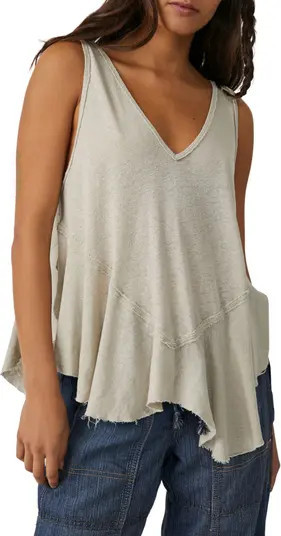 Rosie Drop Waist Linen & Cotton Tank | Nordstrom