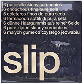 Amazon.com : Slip Silk Skinnie Scrunchies in Black - 100% Pure 22 Momme Mulberry Silk Scrunchies ... | Amazon (US)