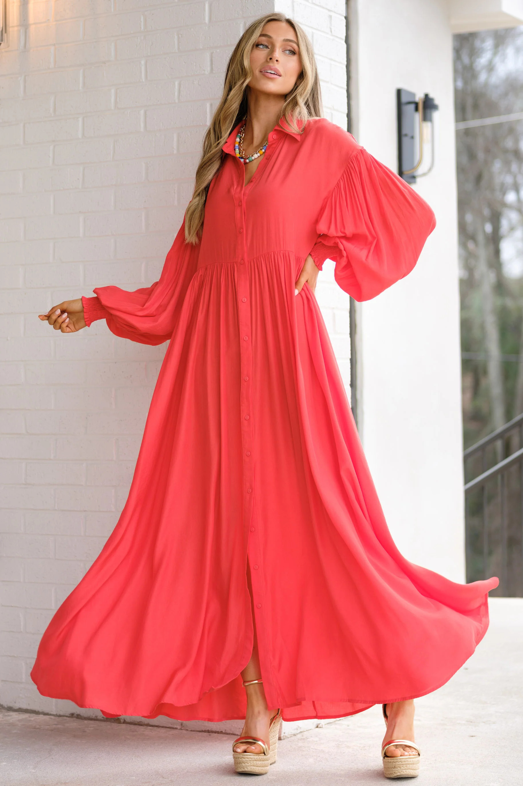 Run Towards Love Red Maxi Dress | Red Dress 