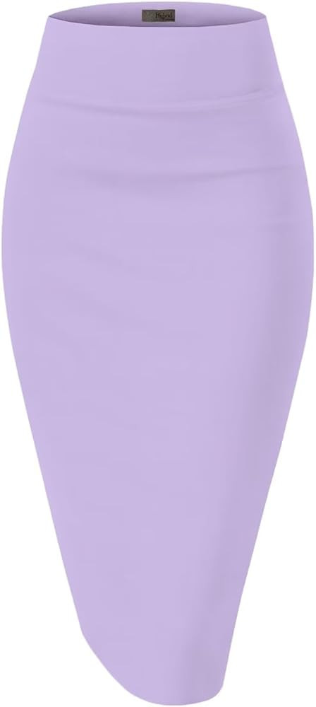 Hybrid & Company Women's Techno/Scuba Stretchy Office Pencil Skirt Made in USA | Amazon (US)