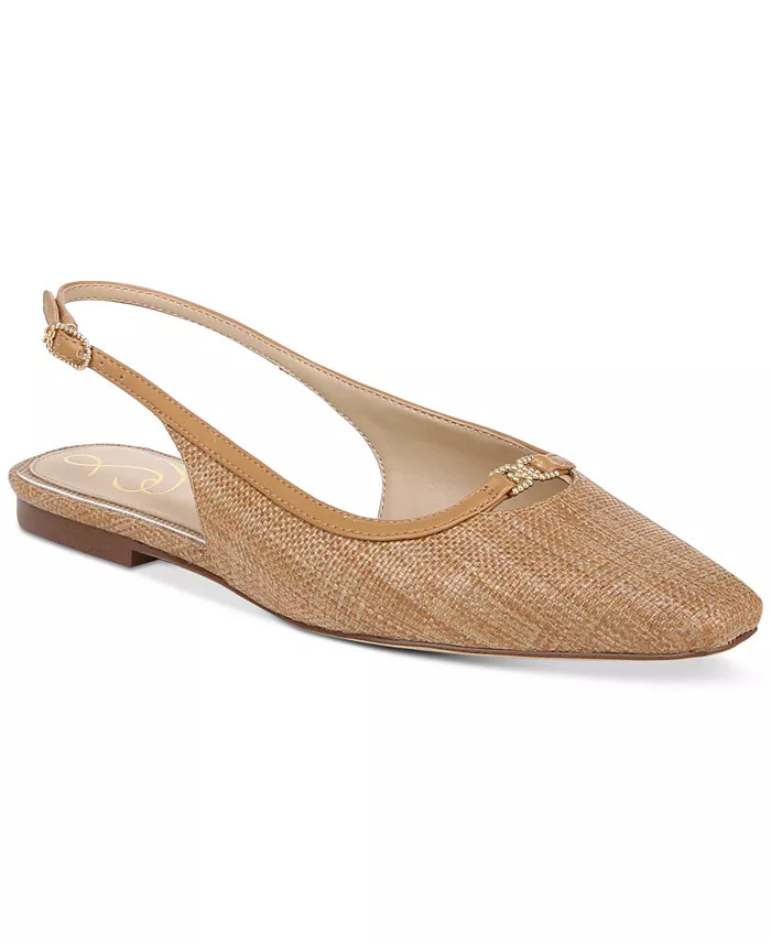 Sam Edelman Women's Cleo Snip-Toe Slingback Flats - Macy's | Macy's