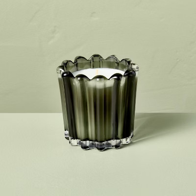 Seasonal Ribbed Glass Jar Candle 7oz - Hearth & Hand™ with Magnolia | Target