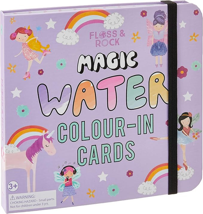 Floss & Rock - Magic Colour Changing Water Cards - Fairy Unicorn Theme, 10 Reusable Cards and Wat... | Amazon (UK)