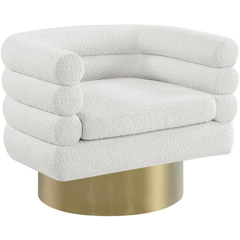 Maklaine Modern / Contemporary Cream Boucle Fabric Accent Chair | Walmart (US)
