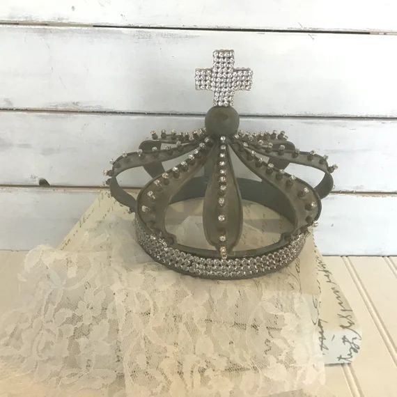 Jeweled Crown Decor Crown Centerpiece Jeanne Darc Rhinestone - Etsy | Etsy (US)