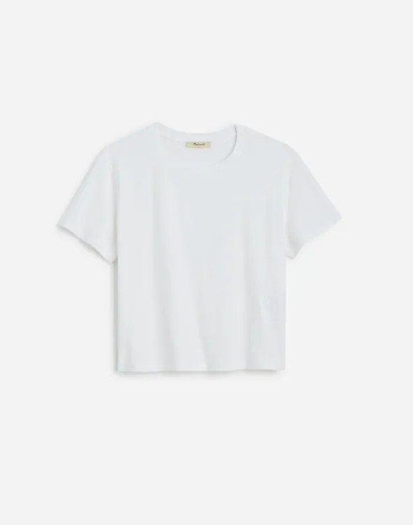The Easy Crop Crewneck Tee in Soft Slub | Madewell