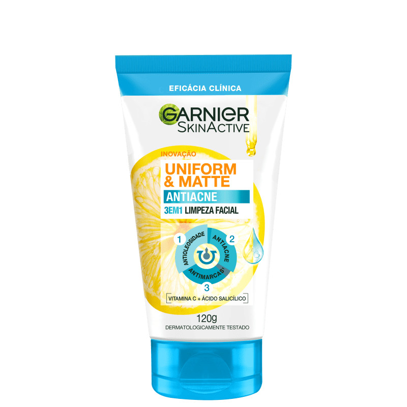 Garnier SkinActive Uniform & Matte Antiacne 3 em 1
        
            
                 - Esfol... | Beleza Na Web (BR)