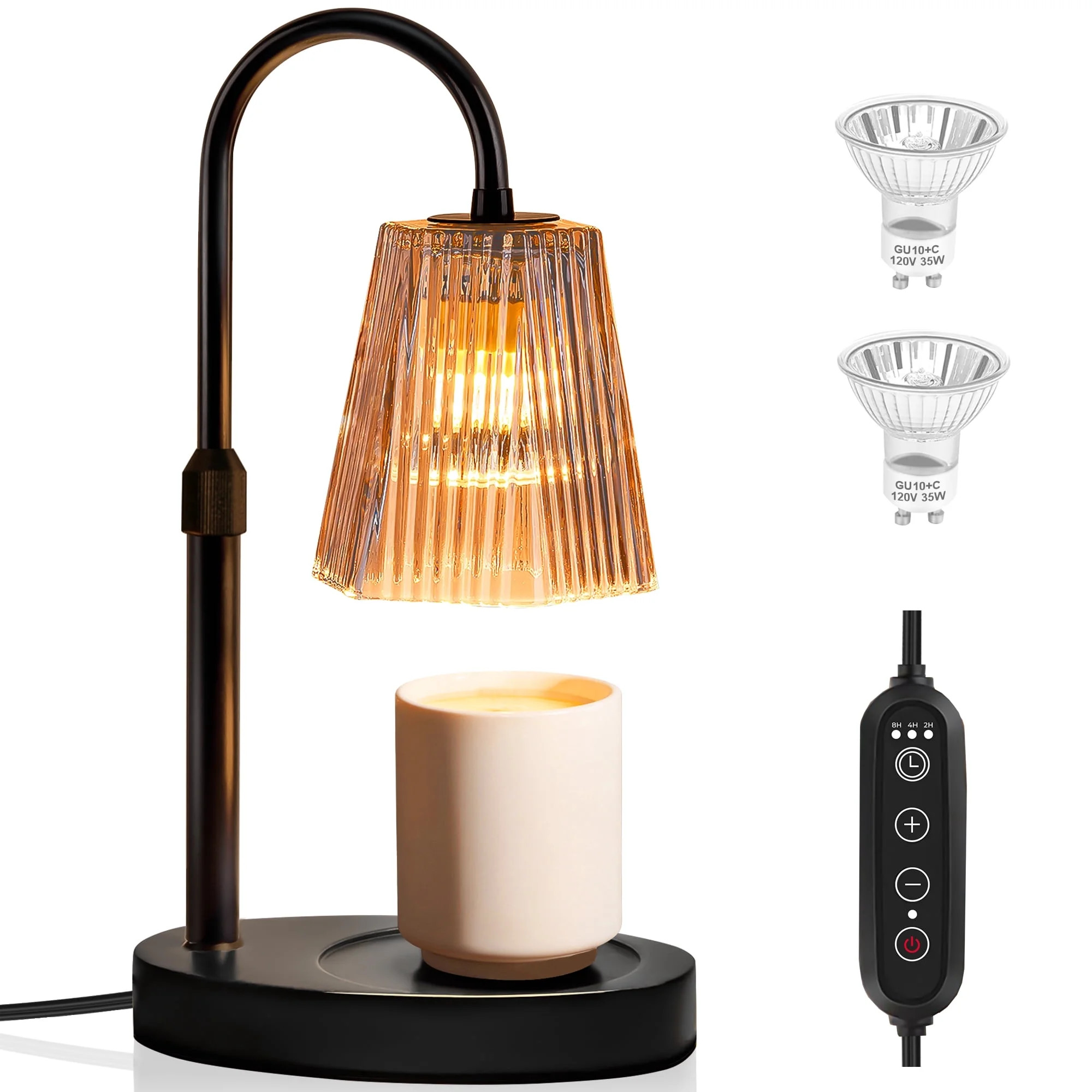 AOLIGO Candle Warmer Lamp, Tabletop with Timer and Dimmer, Adjustable Height, Flame-Free for Home... | Walmart (US)