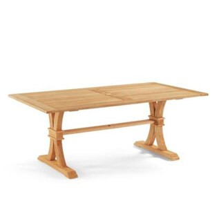 Teak Rectangular Farmhouse Dining Table | Frontgate