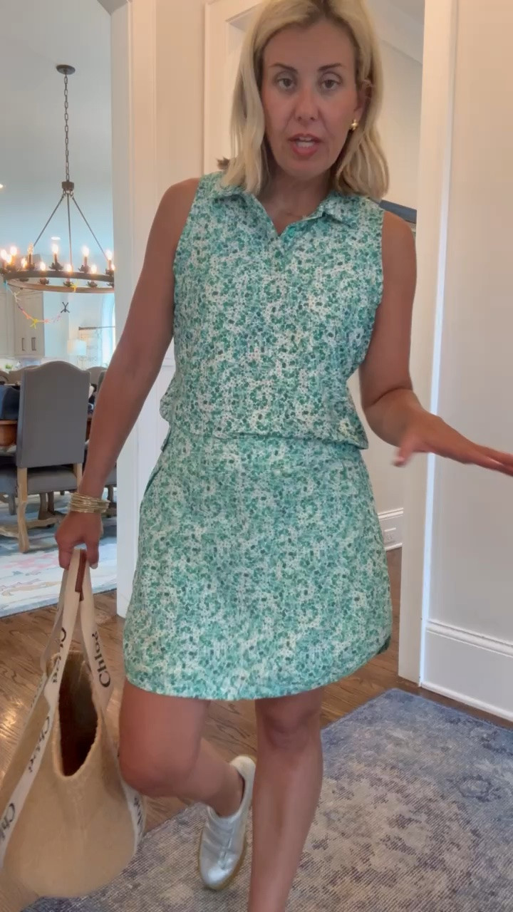 Are you kidding me Kohls??? This is absolutely adorable! It’s like a soft, silky material and the pieces come in multiple colors. Perfect athleisure set! 
Top & skort - small
Sneakers - 8 tts ￼

#LTKdayinmylife #LTKmomlife #LTKootd