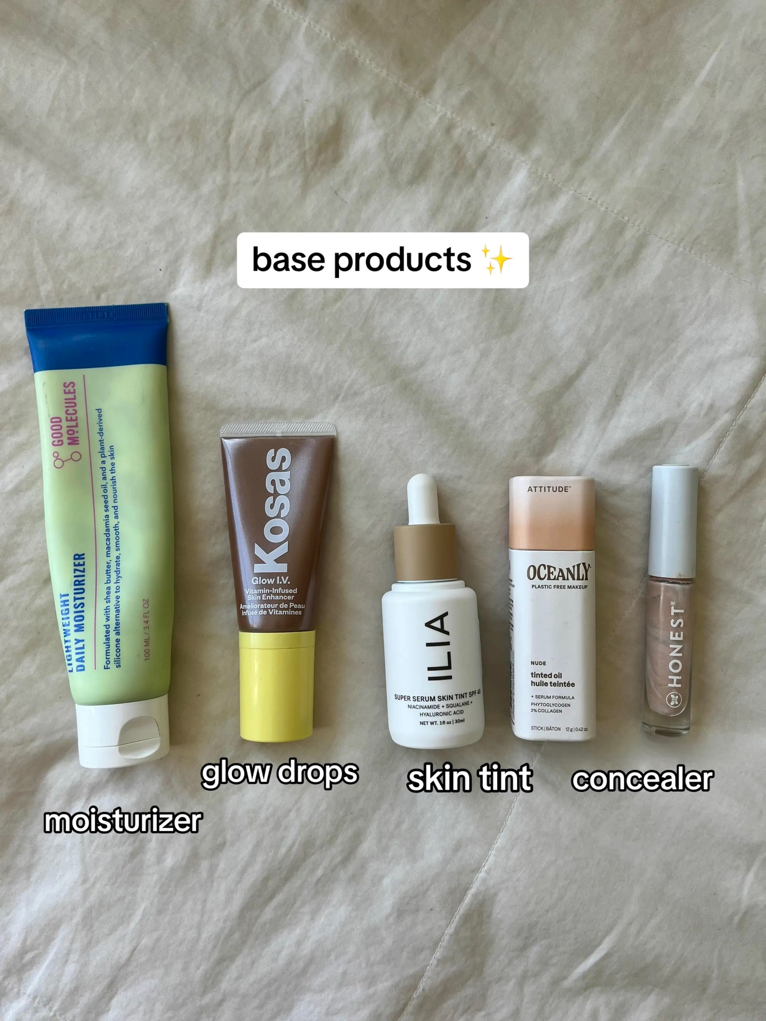 Non-toxic base products! Moisturizer, glow drops, concealer, + skin tints 

#LTKbeauty