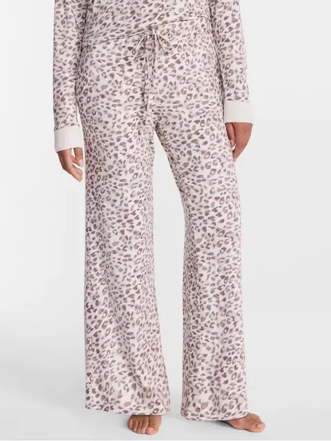 Joyspun Women's Cozy Lounge Collection Hacci Knit Sleep Pants, Sizes XS-3X