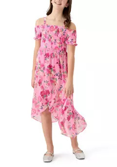 Girls 7-16 Off the Shoulder Floral Dress | Belk