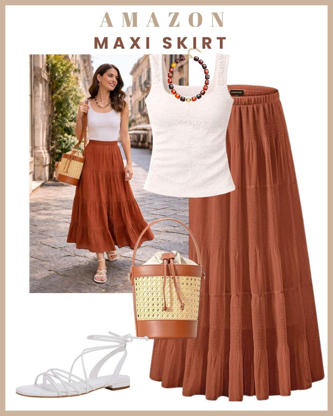 
Two maxi skirt outfits you’ll wear on repeat ✨🤍 Effortless, flowy, and so versatile — styling Amazon maxi skirts in 2 easy ways 🙌 1️⃣ With a fitted top/tank for a clean, minimal daytime look ☀️ 2️⃣ With a blouse or statement top for a more elevated, dressy vibe ✨ Comfortable, flattering, and perfect from brunch to vacation dinners 💫 To shop these looks, comment “link” and I’ll DM you, or check the Amazon Storefront link in bio 🛍️💌 (Maxi Skirt, Maxi Skirt Outfit, Long Skirt Outfit, Summer Maxi Skirt, Fall Maxi Skirt, Casual Maxi Skirt Outfit, Dressy Maxi Skirt, Maxi Skirt with Top, Maxi Skirt with Sweater, Maxi Skirt with Heels, Chic Skirt Outfit, Capsule Wardrobe Staples, Elevated Basics, Effortless Style, Street Style Outfit, Boho Style Outfit, Day to Night Outfit) 

 #LTKgrwm #LTKootd #LTKTravel