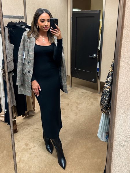 One of my favorite looks from the Nordstrom Anniversary Sale! This sweater dress is a closet staple and is super easy to layer and dress up or down. Blazer is perfect for work or weekend. Wearing a Small in dress, Small in plaid blazer, boots fit TTS but I always size up 1/2 in boots



Fall outfit, NSale, leather boots

#LTKstyletip #LTKxNSale #LTKunder100