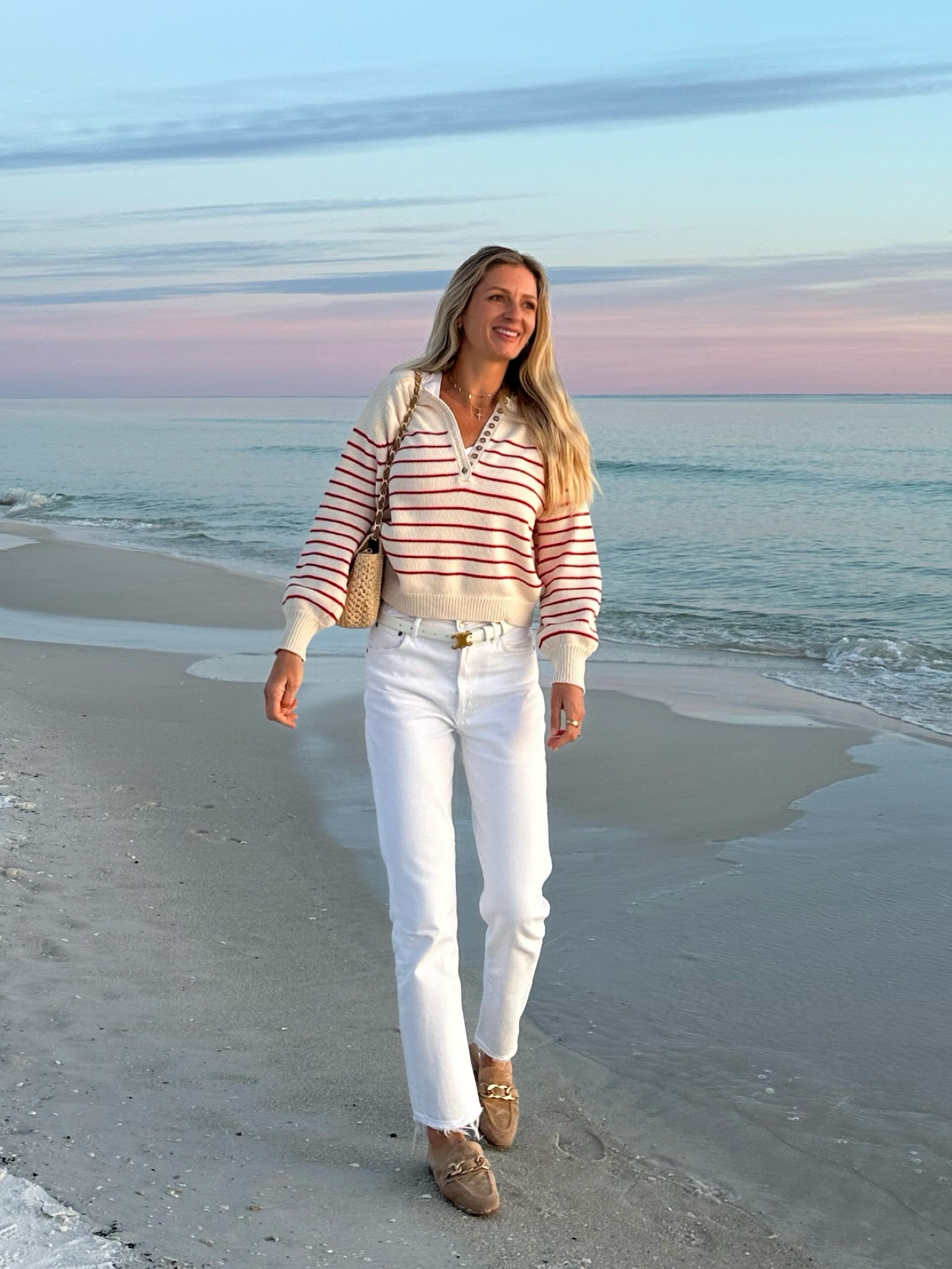 Beach sweater weather 🌅 

Favorite white straight leg jeans TTS - wearing size 26
Striped cotton knit - size XS (Sezane’s sweaters run big)


#agolde #sezane #coastalchic #whitejeans #jeansandsweater
#cottonkint #stripesweater #quietluxury #loafers #warmfalloutfit #amazonaccessories #amazonfinds#LTKCyberWeek

#LTKMostLoved #LTKSeasonal #LTKSaleAlert