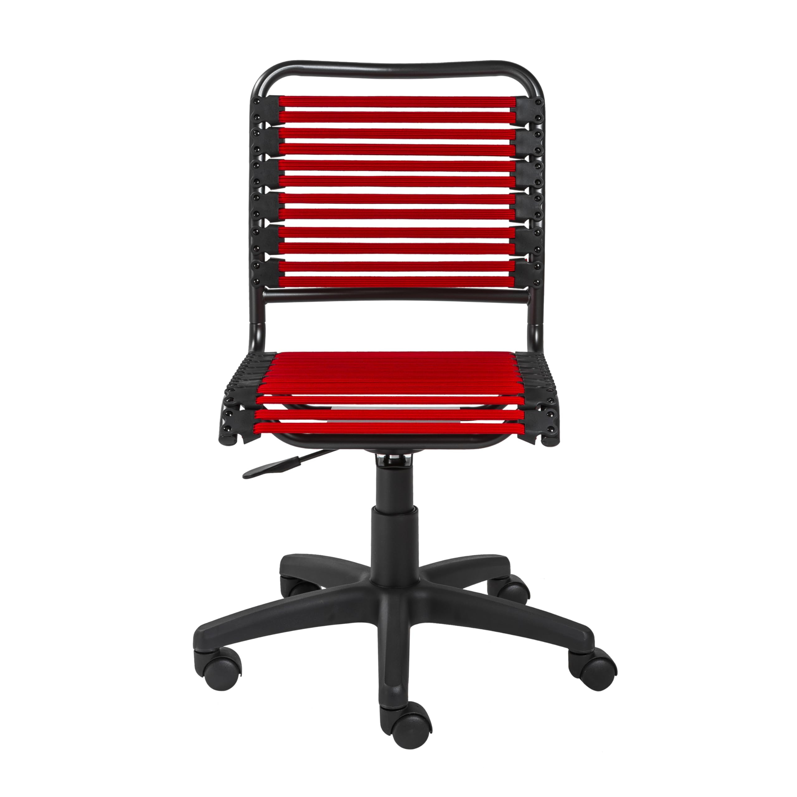 Euro Style Allison Bungie Flat Low Back Office Chair | Non-Tilt with 360° Swivel | Adjustable He... | Amazon (US)