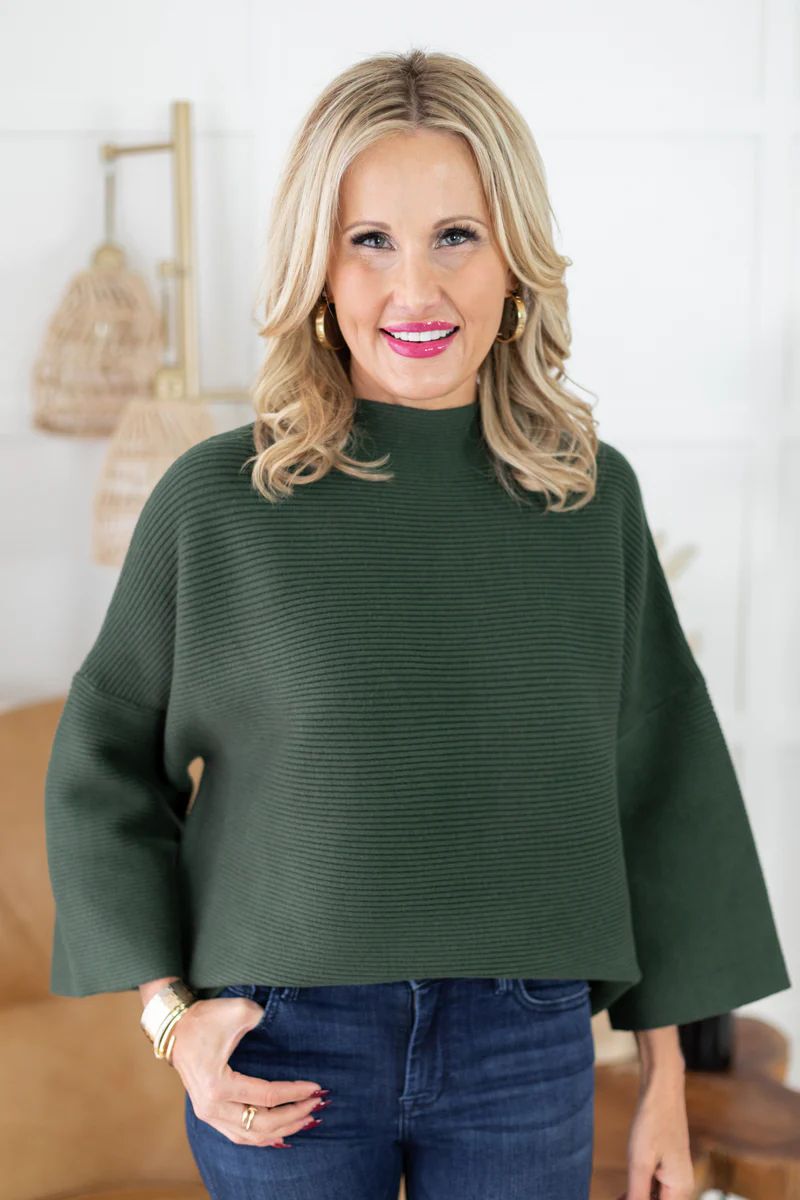 Michelle Sweater- Olive | Avara