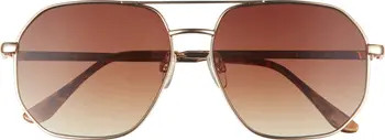 Corvus 57mm Aviator Sunglasses | Nordstrom
