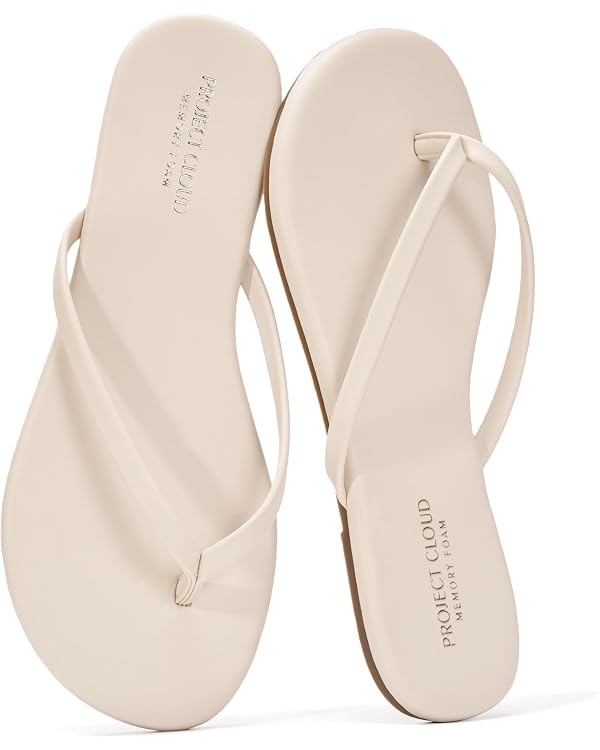 Project Cloud Flip Flops for Women Footwear- Lightweight and Memory Foam Insole Sandals for Women... | Amazon (US)