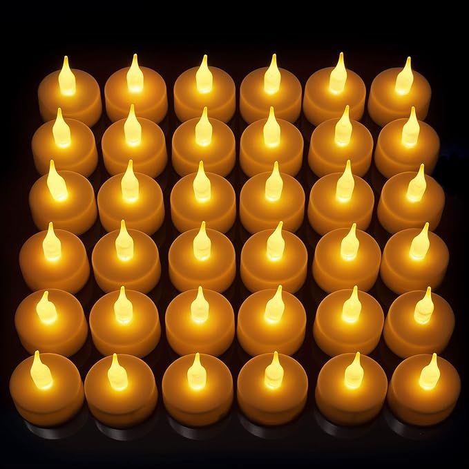 Vont LED Candles [24 Pack] Lasts 2X Longer, Realistic Tea Lights Candles, LED Tealight Candles, F... | Amazon (US)
