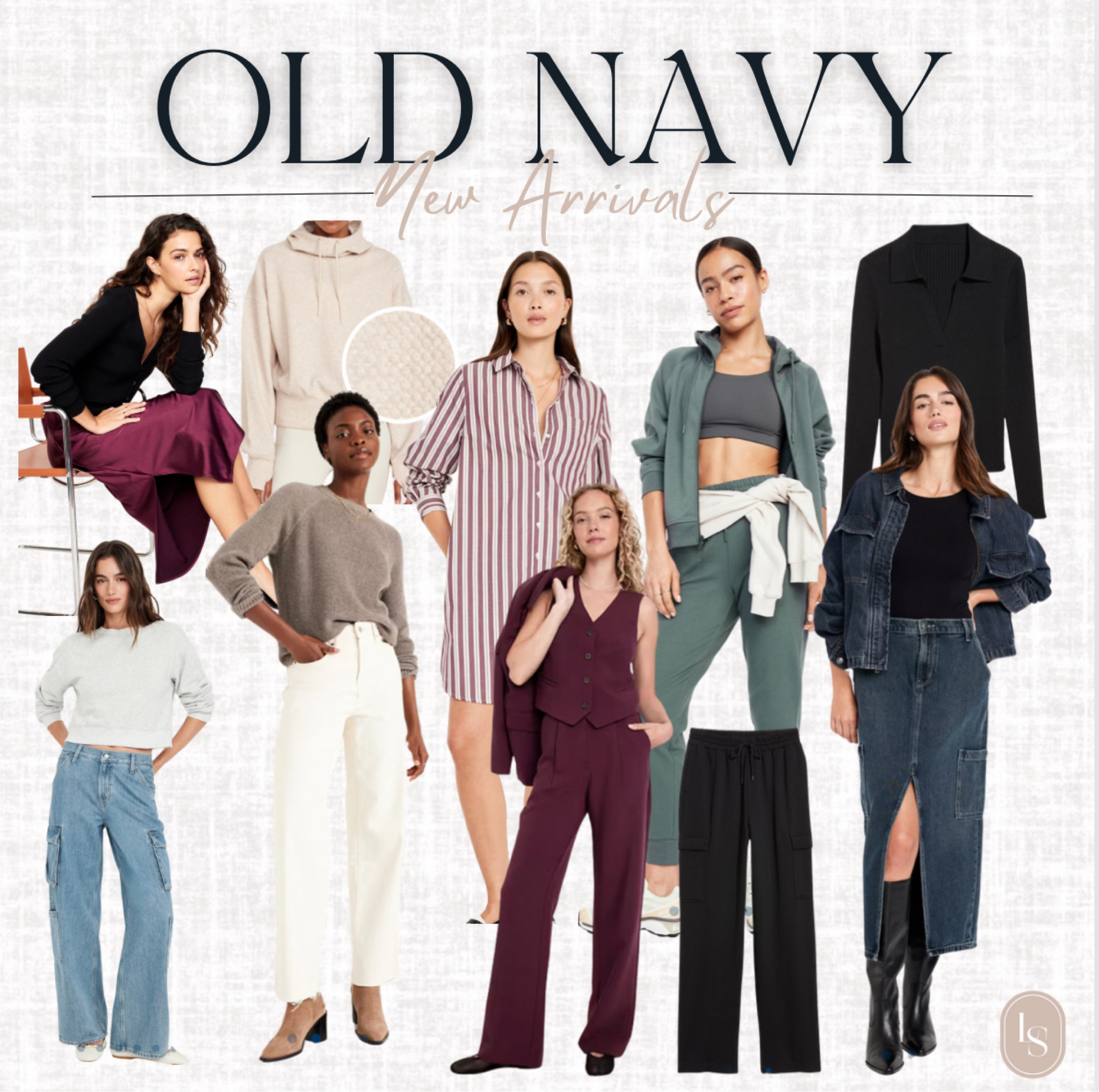 Old Navy dropped so many great new items! This satin skirt and top would make the perfect date night outfit, casual outfit ideas, athleisure, denim skirt and jacket, gorgeous soft sweaters, and this casual shirt dress. All on sale!

#LTKSaleAlert #LTKWorkwear #LTKStyleTip