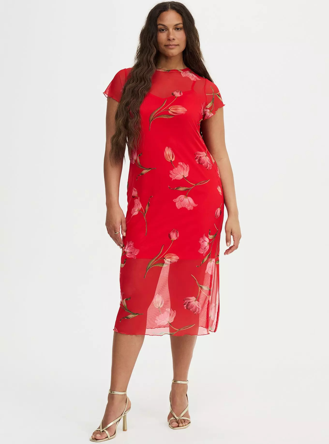 Tea Length Column Dress | Torrid (US & Canada)