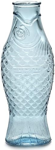 Serax Fish-Shaped Glass Pitcher 28.74 fl oz | Dishwasher Safe Pressed-Glass Carafe | Fish & Fish ... | Amazon (US)