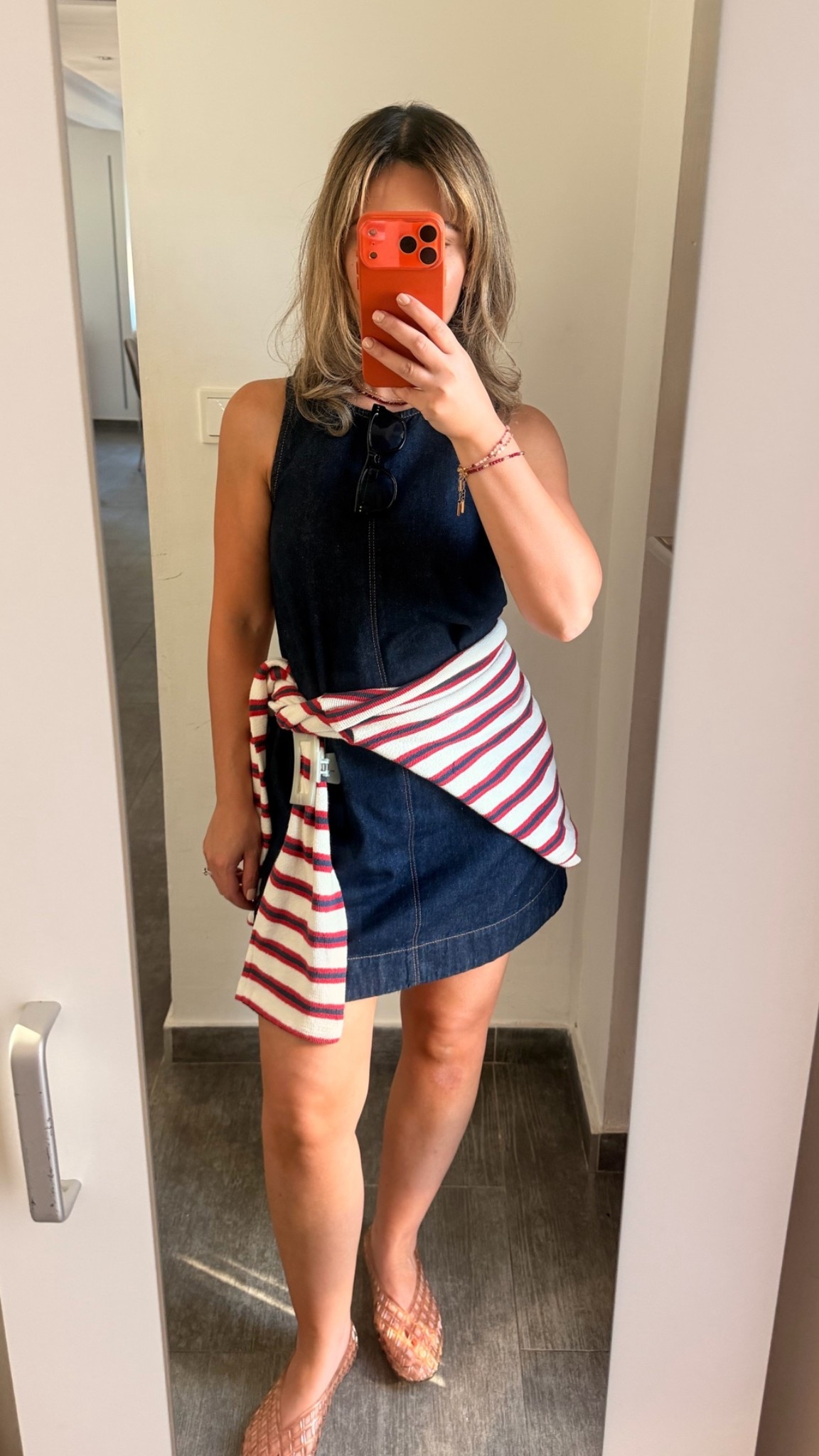 Fourth of July in Europe OOTD  

Dress: madewell (XS) 
Top: target (M) 
Flats: Marshall’s (cushionaire brand) $19 so comfy for long walks in Europe! 

#fourthofjuly #euroootd #eurostyle #momstyle #jellyflats #cushionaire #madewellsale #madewelldress #madewellstyle #knittop #targertyle #targetfinds #marshalls #denimdress #outfits #styletip #petite #flats #affordablestyle #ootd #summeroutfits #vacationstyle #nsale #nordstromdress #nordstromsale

#LTKootd #LTKSaleAlert #LTKPetite