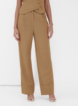 Caramel Tailored Wide Leg Trouser - Terra | 4th & Reckless