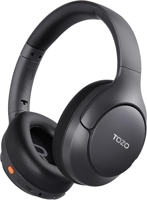 TOZO HT3 Hybrid Noise Cancelling Headphones, 90H Battery Life Wireless Over Ear Bluetooth 6.0 Fol... | Amazon (US)
