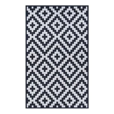 Couristan® Afuera Diatomic 9'2 x 12'5 Indoor/Outdoor Area Rug in Black/White | Bed Bath & Beyond