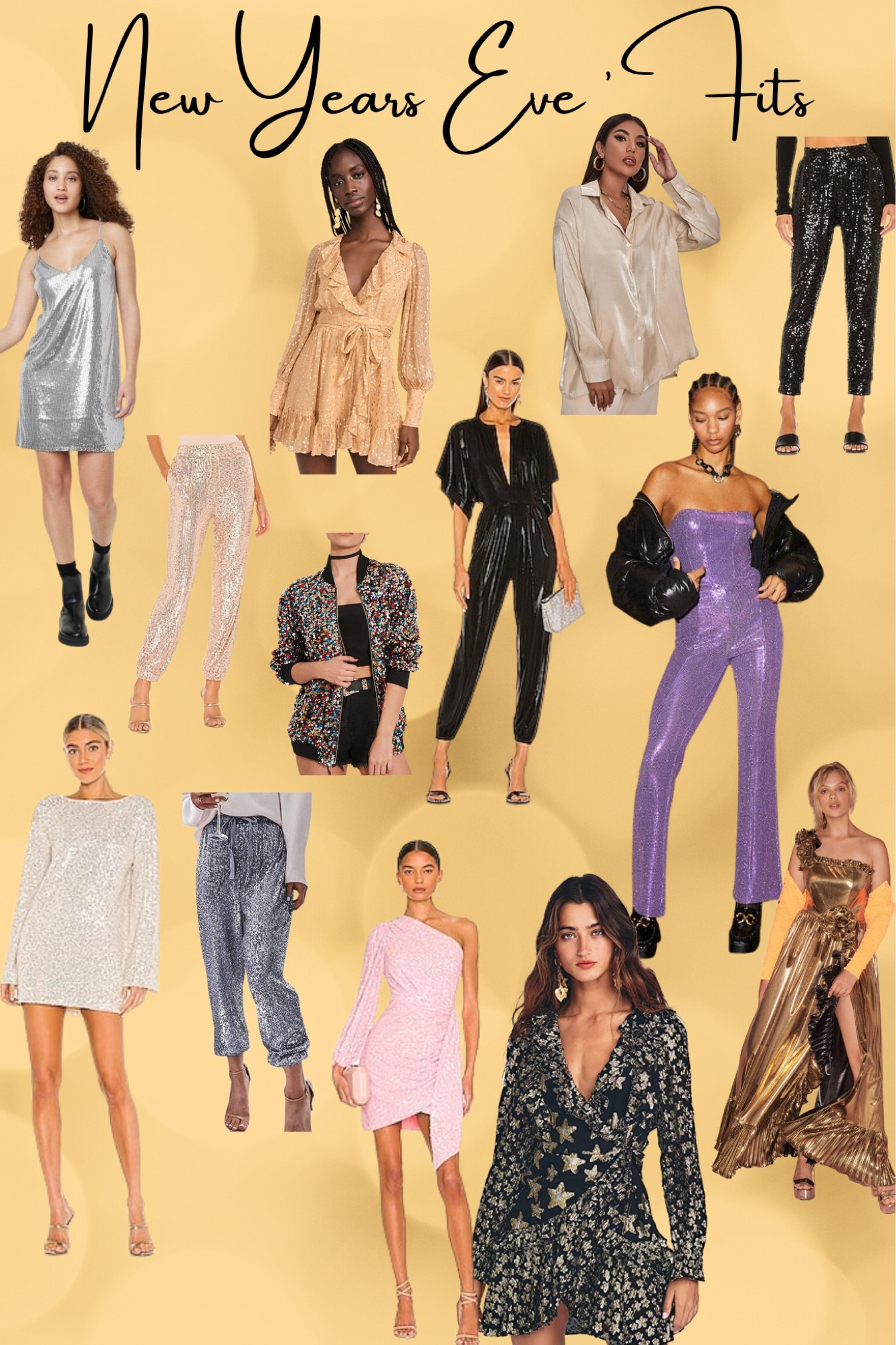 Sequins on dresses and pants for a NYE out or staying in! 

#LTKfit #LTKHoliday #LTKSeasonal